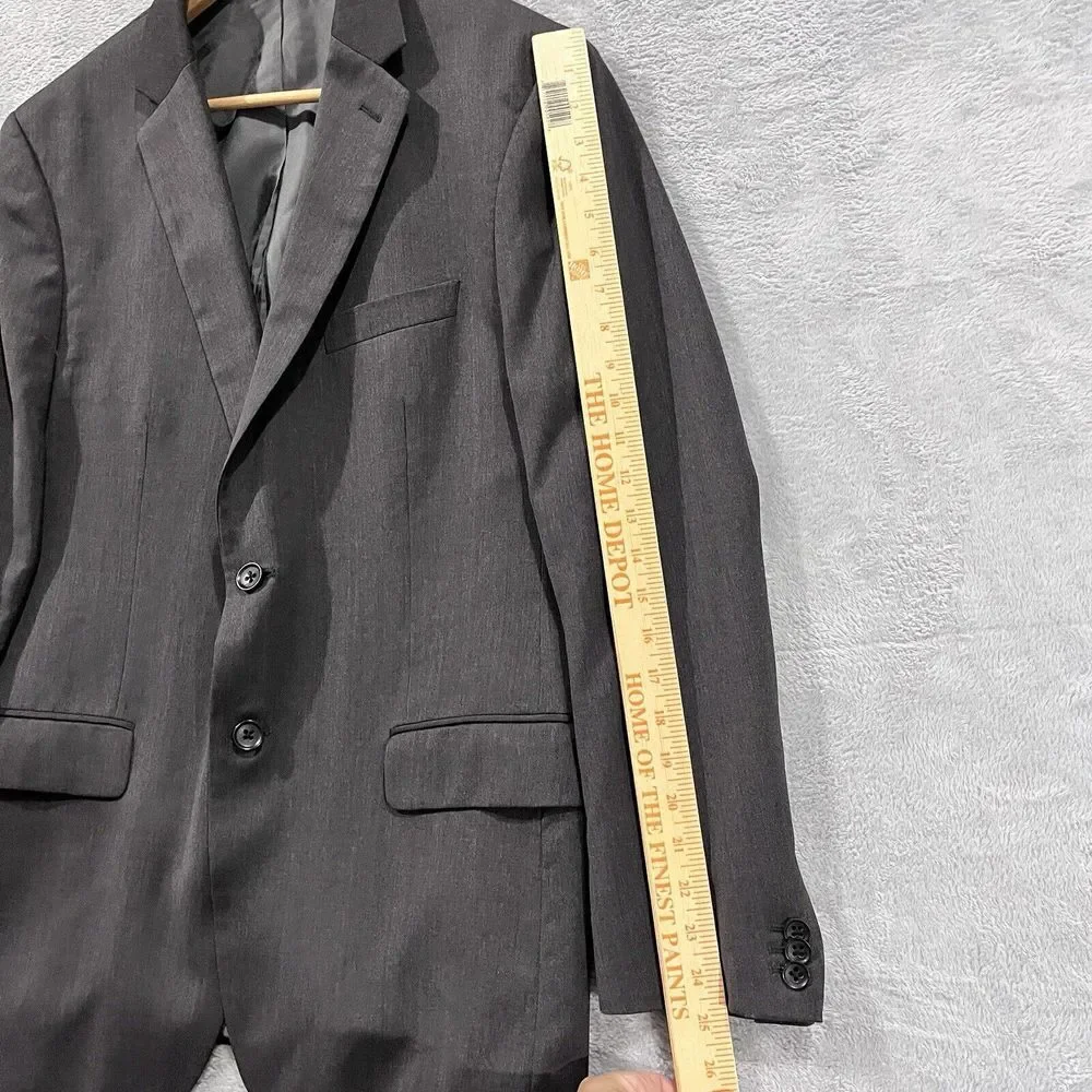 Banana Republic Blazer‎ 42R Charcoal Italian Lanificio Cerruti Wool Tailored Fit